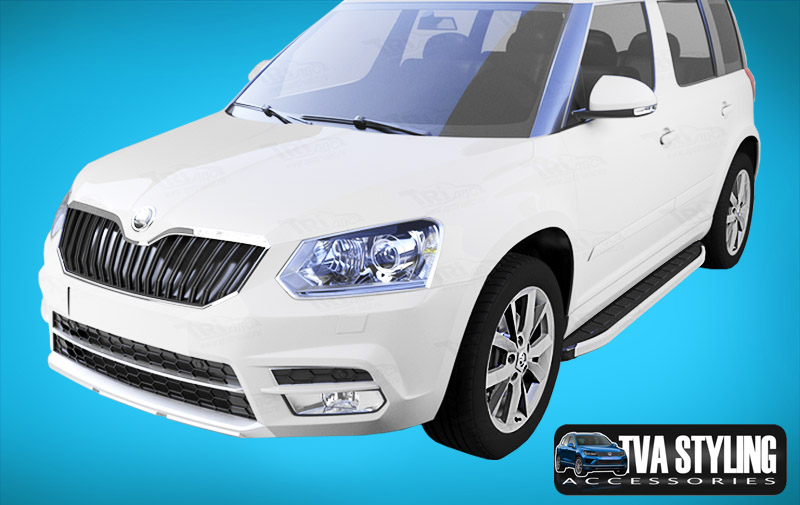 Skoda Yeti Side Steps Sidesteps Yeti 4WD Accessories Skoda Yeti