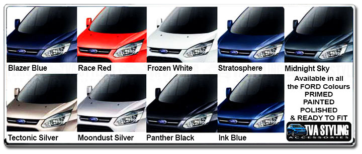Our Ford Transit Custom Full Body Kit Spoiler Set finished in ALL the Official Ford Colours.