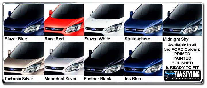 Our Ford Transit Custom Full Body Kit Spoiler Set finished in ALL the Official Ford Colours.