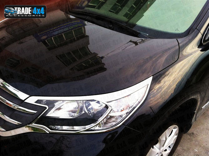 TVA Honda CRV 2012-on Chrome Front Head Light Surround Cover Trim