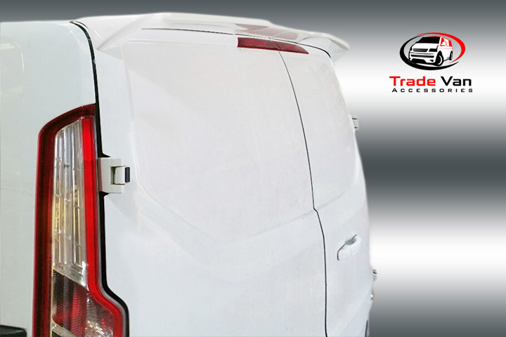 Ford Transit Custom Twinn Door Frozen White Spoiler