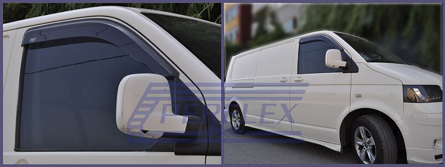 vw t4 transporter wind deflectors window visors van perflex