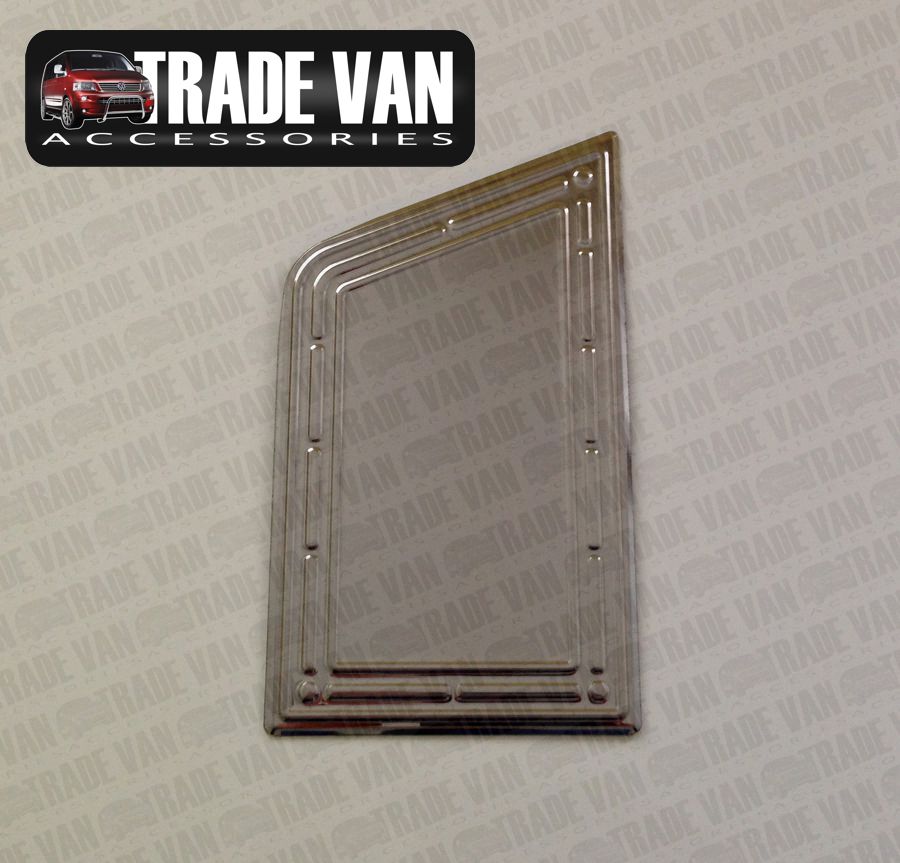 Our Volkswagen Transporter T5 and Caravelle Fuel flap covers really upgrade your VW T5 Transporter and Caravelle Vans. These stainless steel chrome look fuel tank covers will fit all VW T5 Type 5 models from 2003 to current year. Buy all your Van accessories online at Trade Van Accessories.