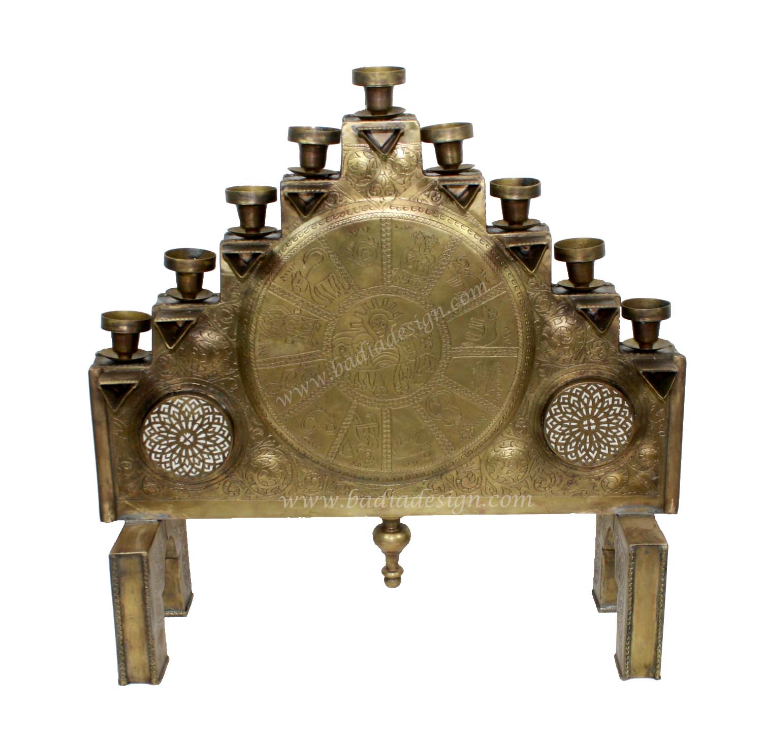 Morocca Brass Candle Holder