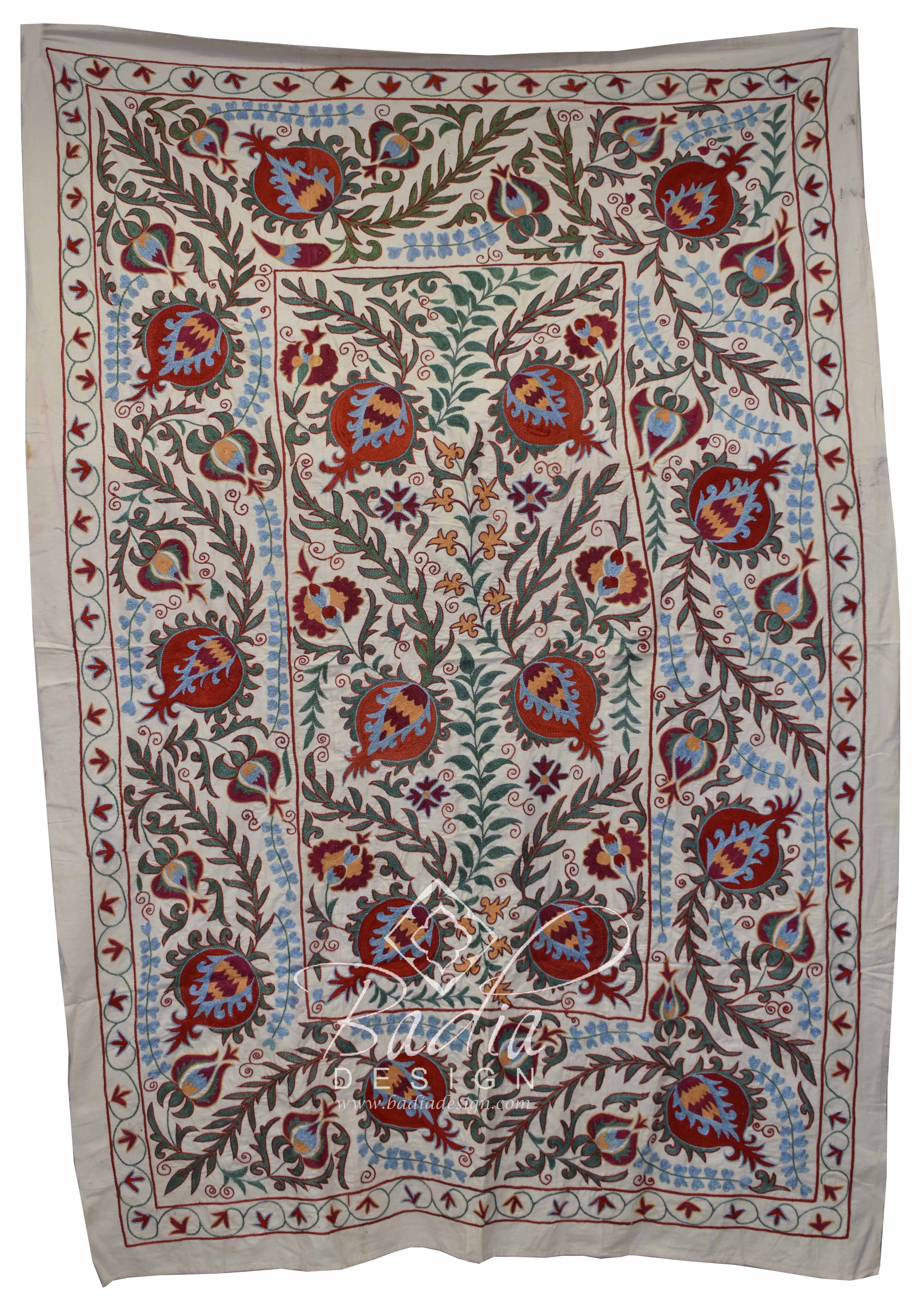 Suzani Textile Ethnic Quilt, ethnic, tribal, embroidery textile for