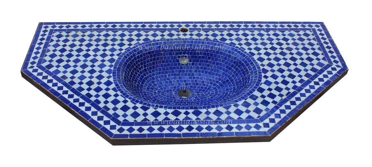 Moroccan Mosaic Tile Sink Ms025