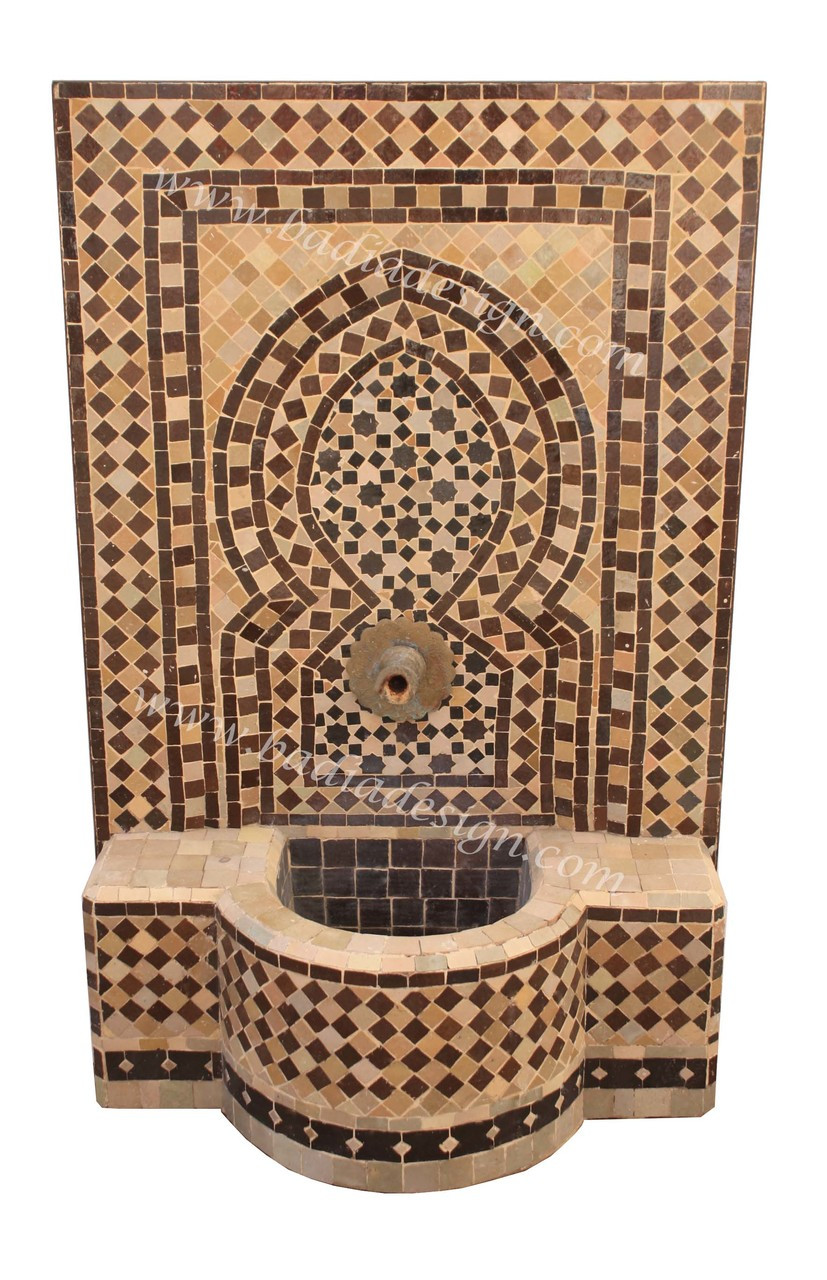 moroccan round mosaic fountain moroccan mosaic fountain etsy on outdoor moroccan fountain