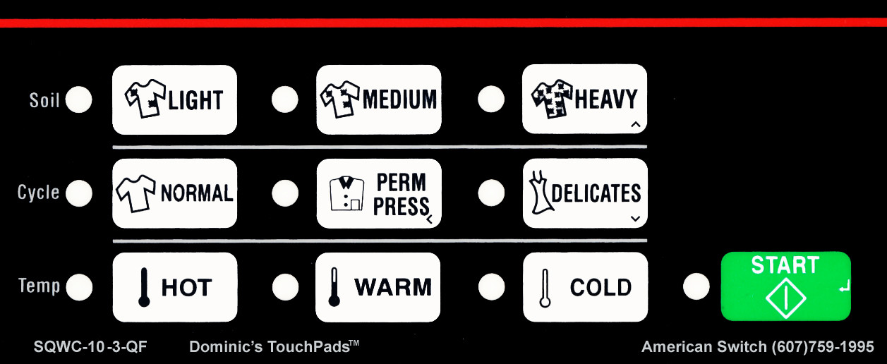 NewButtonTM Overlay Repair SQWC103 QF for Quantum Speed Queen washer