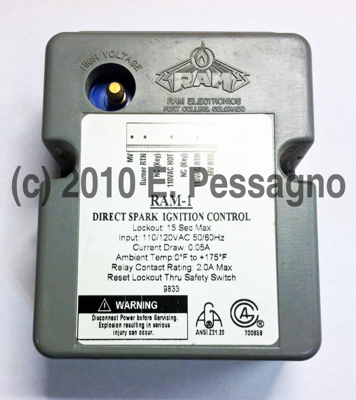 RAM 790-325 Direct Spark Ignition Control Module 24v for sale online 