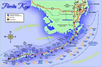 Map of Key West Florida