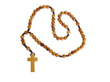 Plain wooden rosary