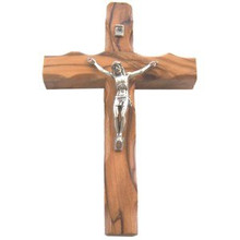 Cross with pewter Crucifix 
