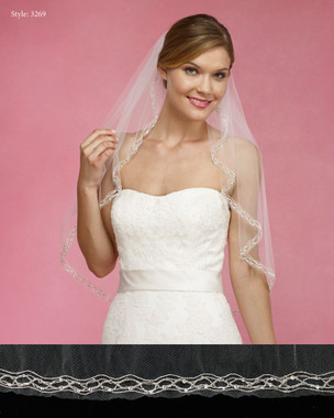Marionat Bridal Veils 3269- The Bridal Veil Company - Beaded Edge Design