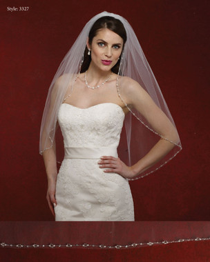 Marionat Bridal Veils 3327- The Bridal Veil Company - Beaded Edge Veil
