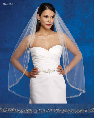 Marionat Bridal Veils 3358- The Bridal Veil Company - Beaded Edge Veil