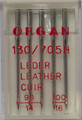 Organ 130/705H Domestic Sewing Needles Size Leather Mix