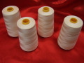 Sewing Machine Polyester Cream Thread 4x 5000M