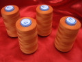 Sewing Machine Polyester Orange Thread 4x 5000M