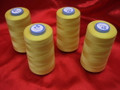 Sewing Machine Polyester Yellow Thread 4x 5000M