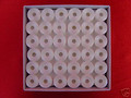 White Pre-Wound Bobbins for Embroidery Sewing Machine