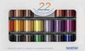 Brother 22 Colours Boxed Embroidery Threads Set