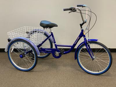 blue adult tricycle