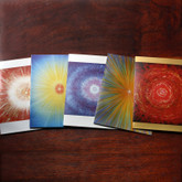 Star greeting cards - Set of 5 beautiful greeting cards