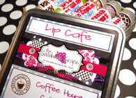 Lip Cafe Lip Balm Collection in a Handy Tin with 5 Lip Balms of Your Choice