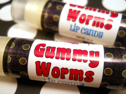 Gummy Worms Halloween Lip Balm