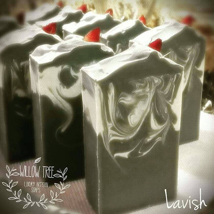 Lavish Spa Luxury Artisan Soap - All Natural with Activated Charcoal & Essential Oils