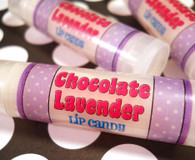 Every chocolate lovers dream! Deep rich dark chocolate blended with sweet gentle lavender. This is made not to be herbaceous but sweet.

Gives your lips a nice clear shine, superior moisture and protection from the elements. Super soft and buttery on lips. Why not try a couple for layering flavors on your lips? Just put one in your purse or in your pocket and you are good to go!

You??ve tried the rest; now treat your lips to the best! Don??t let the name fool you, my lip products are a wonderful lip quenching butter and balm combined into one, making it The Best formula for your lips. Each one is full of moisture rich ingredients and has more than 3 skin quenching butters and 4 moisturizing oils making it one of the Top Shelf lip products available.

This is a GRAPE combination of butters and oils blended by hand in small batches for superior freshness and quality control then poured by hand into eco-friendly packaging.

This listing is for 1 Lip Candy and contains approximately .15 oz