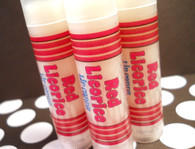 Red Licorice Lip Balm - Handmade

Take a sweet trip down memory lane with my Red Licorice Lip Candy. Sweet does taste just like red licorice shoestrings!

Gives your lips a nice clear shine, superior moisture and protection from the elements. Super soft and buttery on lips. Why not try a couple for layering flavors on your lips? Just put one in your purse or in your pocket and you are good to go! 

Why not pair this up with one of my Sugary Lip Scrubs? http://www.etsy.com/shop/forgoodnessgrape?section_id=7104793

You??ve tried the rest; now treat your lips to the best! Don??t let the name fool you, my lip products are a wonderful lip quenching butter and balm combined into one, making it The Best formula for your lips. Each one is full of moisture rich ingredients and has more than 3 skin quenching butters and 4 moisturizing oils making it one of the Top Shelf lip products available. 

This is a GRAPE combination of butters and oils blended by hand in small batches for superior freshness and quality control then poured by hand into eco-friendly packaging.

This listing is for 1 Lip Candy and contains approximately .15 oz