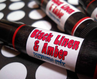 Black Linen and Amber Solid Perfume Stick