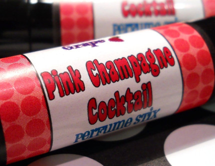 Pink Champagne Cocktail Perfume Stix - Solid Perfume - Handmade

A lovely pink iced champagne mixed with hints of raspberry, cranberry and sweet sugar crystals. YUM!

Perfect to carry along in your purse or pocket for little touch-ups throughout the day.  

Perfume Stix are great for layering scents as well which is one of my favorite ways to use them. Just put one or two in your purse or in your pocket and you are good to go!

PERFECT SIZE FOR PURSE, TRAVEL OR BACKPACK

My Perfume Stix are all infused with richly scented high quality fragrances and or essential oils which absorb quickly into the skin making you smell great for hours! This is a GRAPE combination of oils blended by hand in small batches for superior freshness and quality control then poured by hand into eco-friendly packaging.

Follow this link to see more of my Perfume Stix in different fragrances:
http://www.etsy.com/shop/forgoodnessgrape?section_id=7039086

This listing is for 1 solid Perfume Stix and contains approximately .15 oz