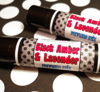 Black Amber and Lavender Solid Perfume Stick