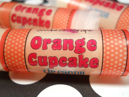 Orange Buttercream Cupcake Lip Balm - Lip Candy Lip Balm