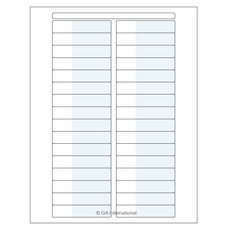 Wrap-Around Cryo Laser Labels (US Letter Size)  - 25.4 x 15.9 + 50.8mm #DFSL-75