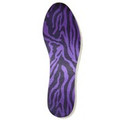Purple Zebra Cut To Fit Latex Foam Shoe/Boot Insole