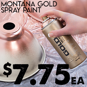 Montana GOLD Spray Paint $7.75 each Montana GOLD Spray Paint $7.75 each