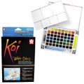 Koi Watercolor Field Sketch Box w/Waterbrush 48-color