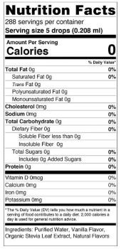 Vanilla Creme Nutrition Facts