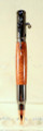 These pens are ideal for any hunter or gun enthusiast. Available in a variety of styles, they feature a rifle clip and bullet pen body.
The ballpoint tip is advanced with the bolt action mechanism.

Body of this pen is mesquite wood with an acrylic finish.

Parker style or gel refill
wood or acrylic