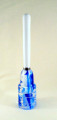 Made of acrylic or wood this pen is sure to impress everyone in your office.

 Made to be on desplay, place this unique item on your desk or on a shelf.

Crystal clear acrylic has blue and white highlights giving a water appearance. White pen seems to rise out of the water.

 It evokes the feeling of a quill but in fact, unscrew the top and you have a rollerball writing utensil with all the convenience of present day.

gold or chrome
Schmit or Private Reserve refill
wood or acrylic