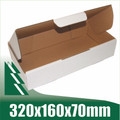 20 x Cardboard Boxes 320x160x70mm White Packaging Carton