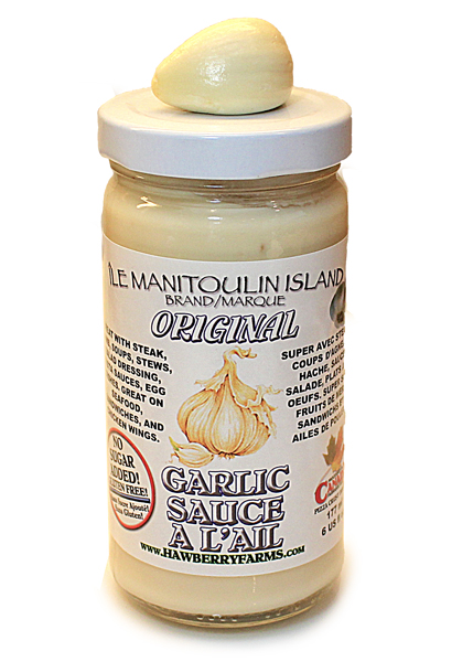 Hawberry Farms garlic sauces