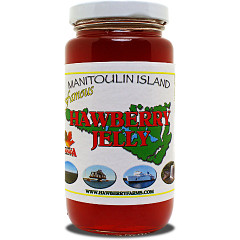 This is the one. The one that started our whole company. Famous Hawberry Jelly. An excellent jam on toast, bagels or ice cream.