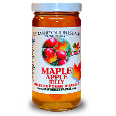 This very Canadian jelly made with apples and maple syrup. An excellent jam on toast, bagels or ice cream.