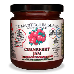 The fruit tastes so fresh in these no sugar added jams. We have removed all the concentrated white grape juice from our recipes, leaving us with a much better tasting product, packed with more fruit and even lower sugar! This incredibly spreadable version is void of fillers making it by far our best recipes ever! We are very happy :) Use this tart cranberry jam on toast or as a no sugar alternative for your turkey dinner.