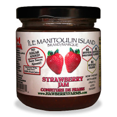 The fruit tastes so fresh in these no sugar added jams. Chunks of whole strawberries makes this thick jam a sure winner.