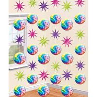 Disco Stars And Mirrorballs String Decoration